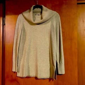 Loft Heather Tan Cowl Neck Sweater, Size Medium